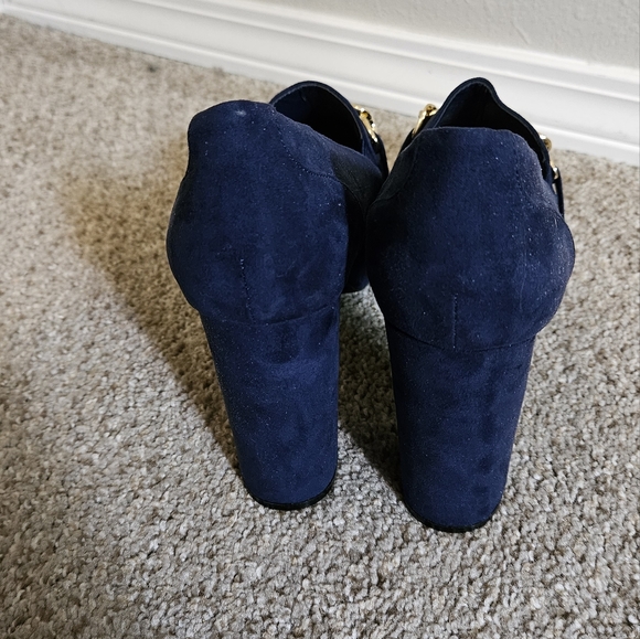 JUSTFAB  Adele Chain Detail Platform Pump - nice blue - Picture 3 of 6